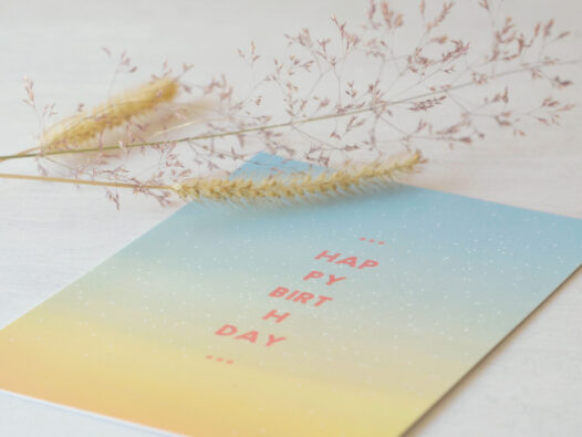 Carte d'anniversaire Estivale • Papier Lune