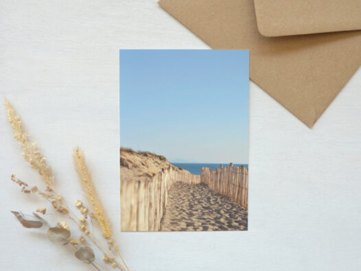 Carte postale photo Dune et océan • Papier Lune