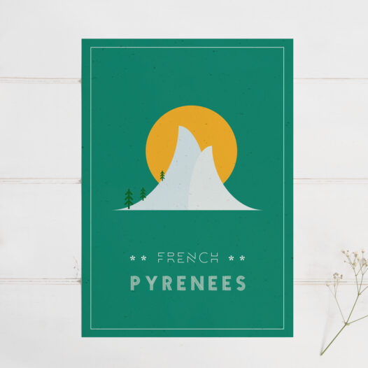 Papier Lune • affiche Pyrénées made in sud-ouest