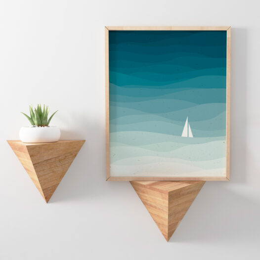 Papier Lune • affiche mer éco-responsable