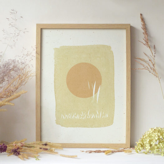 Affiche Savane - illustration aquarelle • Papier Lune