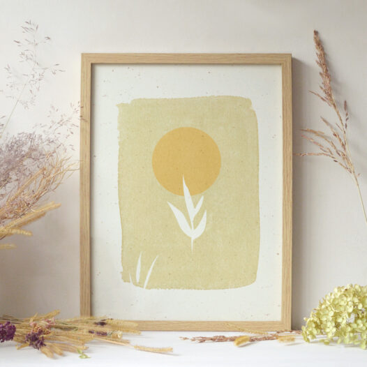Papier Lune • affiche aquarelle nature