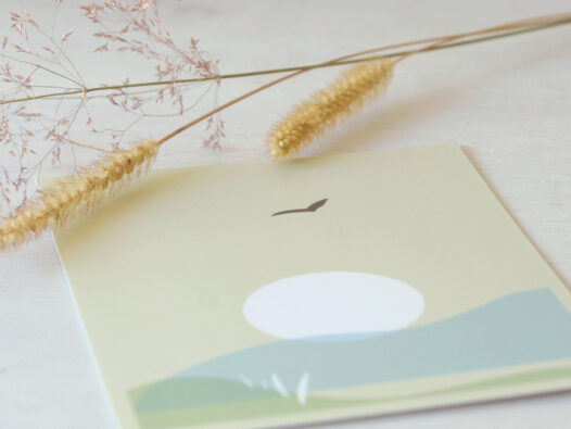 Carte postale Nature - dessin poétique • Papier Lune