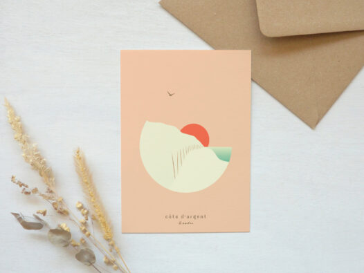 Carte postale Landes - côte d'argent • Papier Lune
