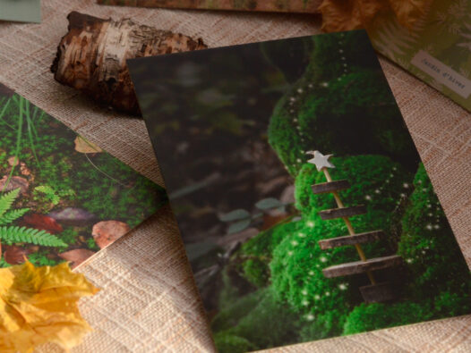 Carte de Noël végétale & poétique • Papier Lune