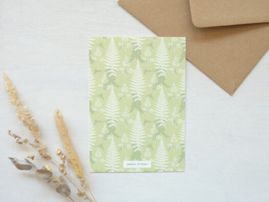 Carte postale Nature : Jardin d'hiver • Papier Lune