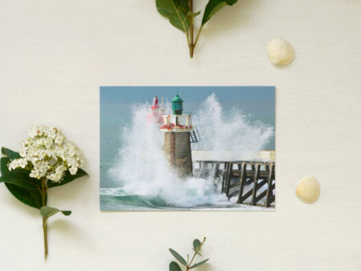 Carte postale Phare landais • Papier Lune