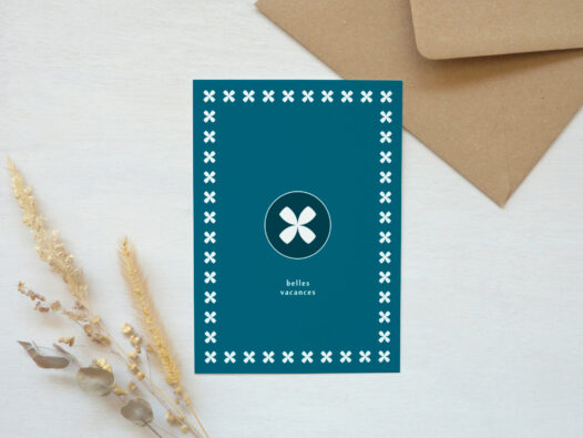 Carte maritime "Belles vacances" • Papier Lune